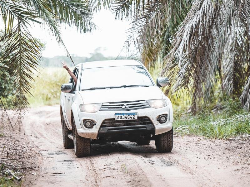Mietwagen im Pantanal in Brasilien