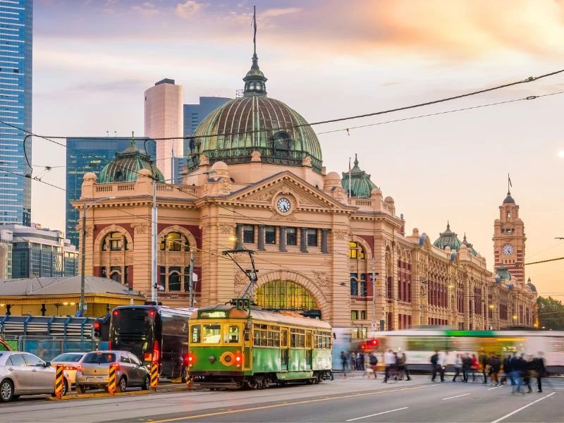 Gebäude im Zentrum von Melbourne, Australien