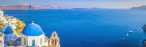 Santorini Ausblick aufs Meer
