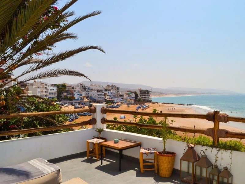 Taghazout Dachterrasse Marokko