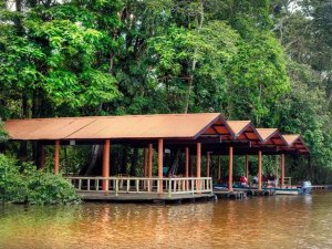 Anlegestelle der Unterkunft in Tortuguero, Costa Rica