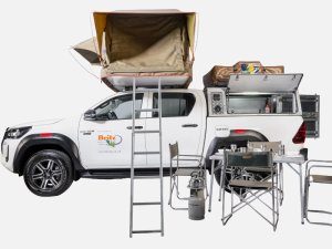 Double Cab mit Dachzelt