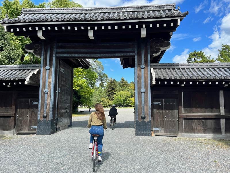 Fahrradtour durch die Tempelanlagen in Kyoto