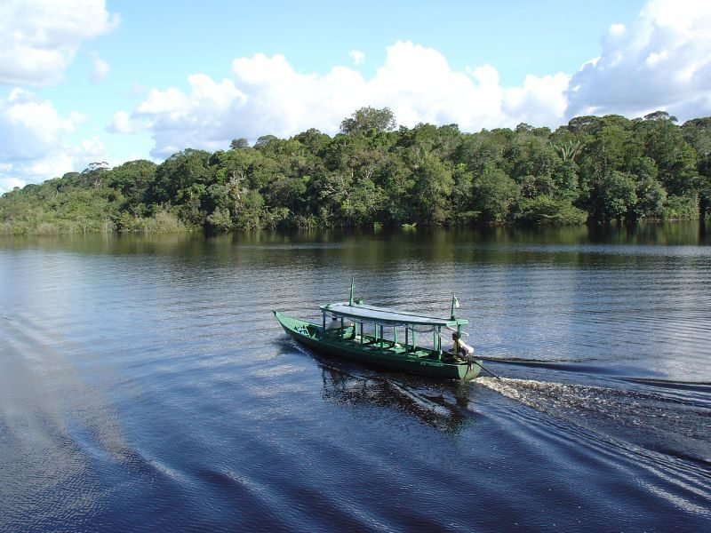 Boot auf dem Amazonas in Brasilien