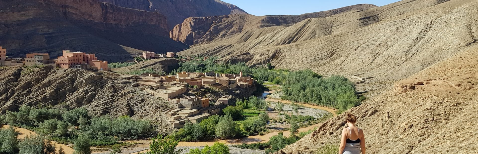 Marokko Dadestal und Ait Benhaddou Landschaft