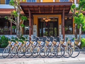 Leihfahrräder im Hotel in Hoi An in Vietnam