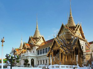 Goldene Tempel des Grand Palace in Bangkok, Thailand
