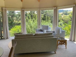Sitzlounge in der Unterkunft in Russel an der Bay of Islands in Neuseeland