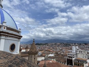 Ausblick auf Cuenca auf dem Dach der Kathedrale