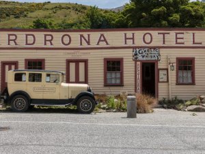 Altes Hotel in der Nähe von Wanaka, Neuseeland