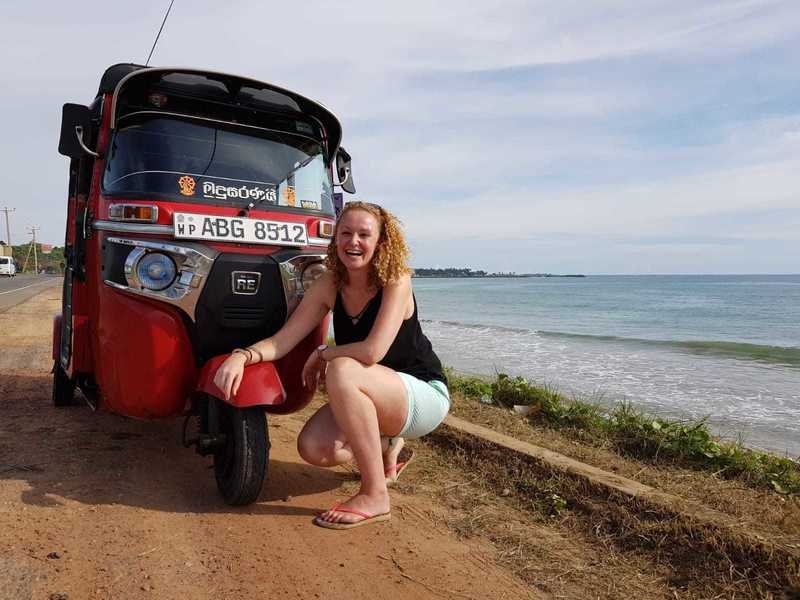 Tuktuk in Colombo in Sri Lanka