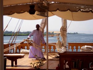 Dahabeya Crew auf dem Schiff Ägypten