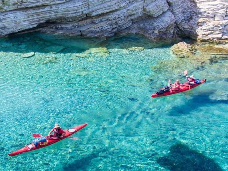 Kayaktour Ionische Inseln