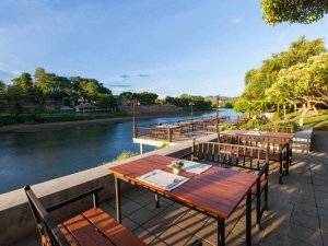 Restaurant am River Kwai in Thailand