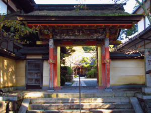 Tempeleingang in Koyasan in Japan