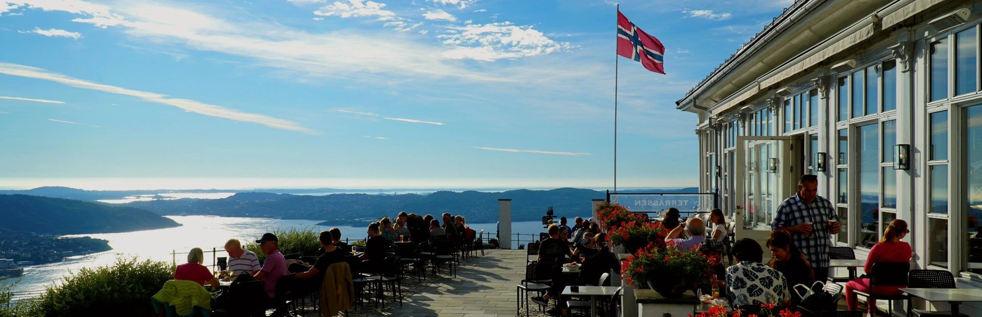 Norwegen - Aussicht auf Bergen