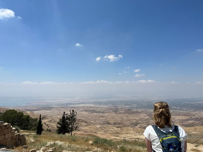 Aussicht vom Berg Nebo über das "gelobte Land" Jordanien