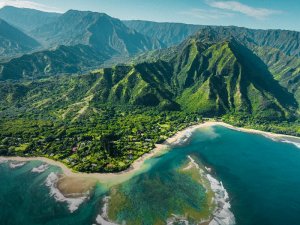 Küstenlinie von Hawaii