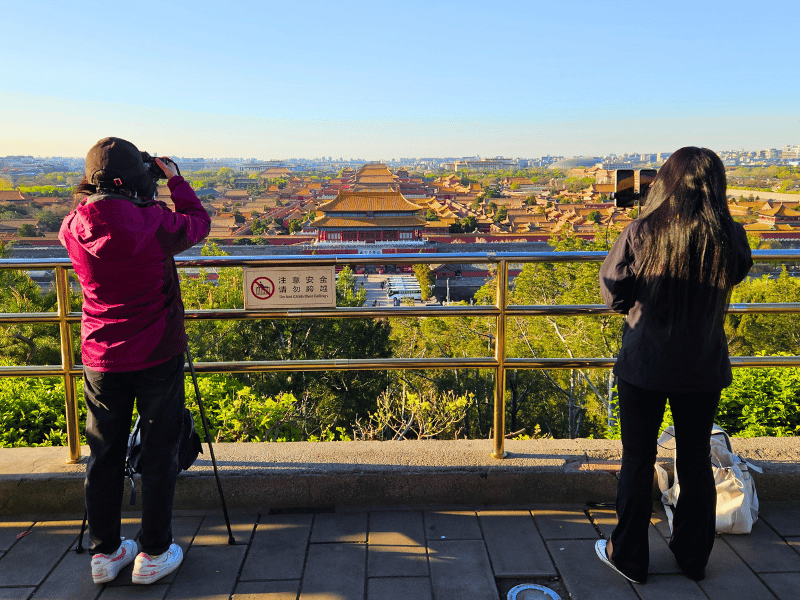 Fotografen im Jingshan Park