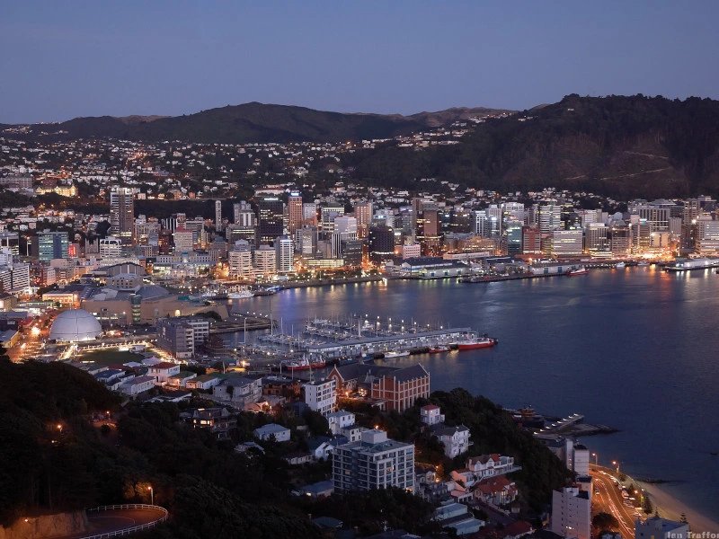 Wellington im Abendlicht