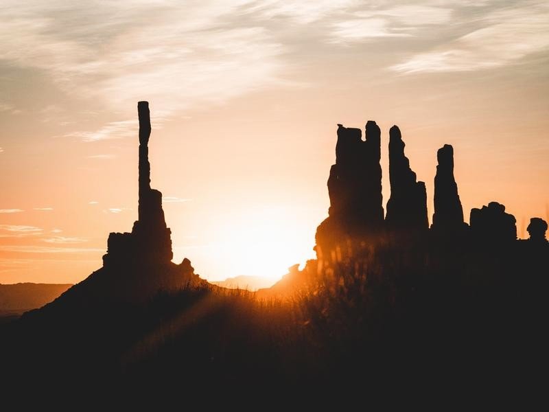 Sonnenuntergang im Monument Valley
