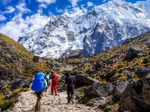 Unterwegs auf dem Salkantay Trail in Peru