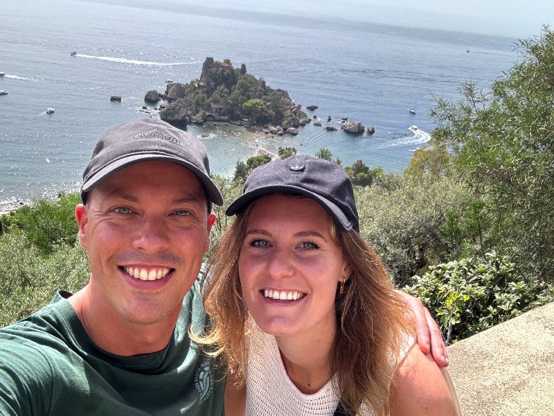 Paar in Taormina