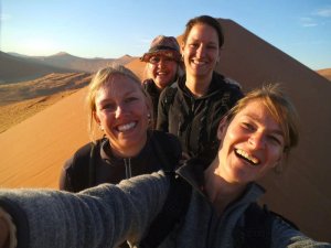 Namibia Sossusvlei Dünen mit der Familie