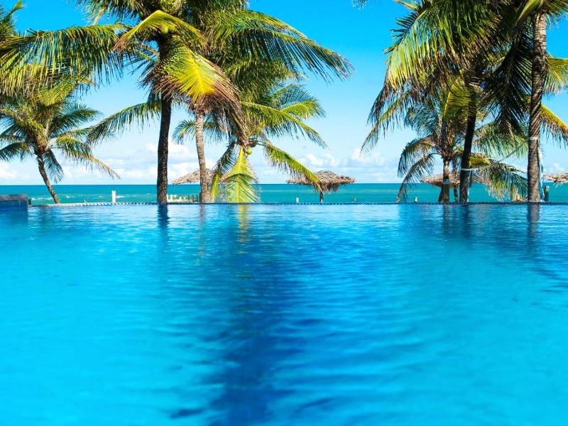Pool in Itacimirim in Brasilien