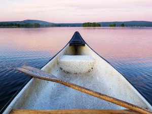 Kanutour in Dalarna, Schweden