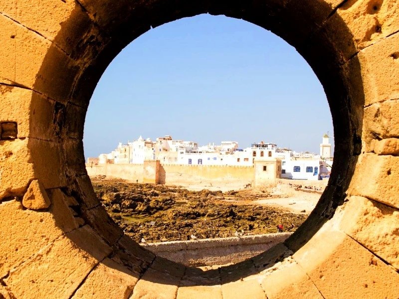 Ausblick auf die Stadt Essaouira Marokko