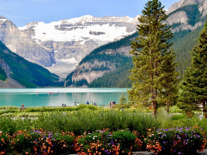 Türkisfarbener Lake Moraine - Bergseepanorama 