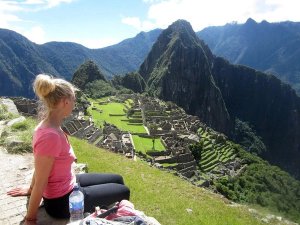 Aussicht auf Machu Picchu in Peru