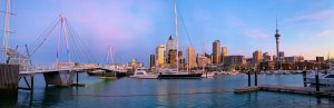 Blick auf die Skyline von Auckland