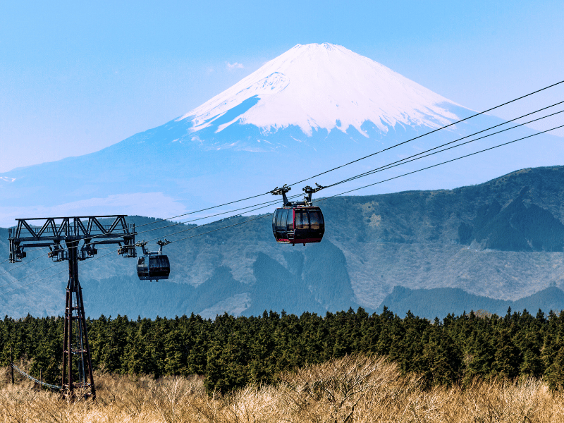 Seilbahn in der Hakone Region