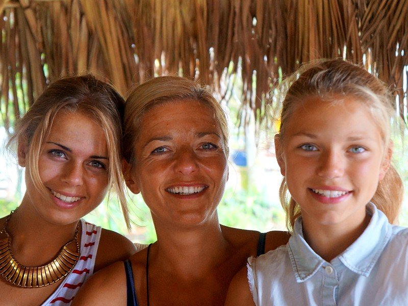 Familie auf den Perhentian Islands, Malaysia