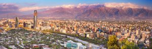 Blick auf Santiago de Chile
